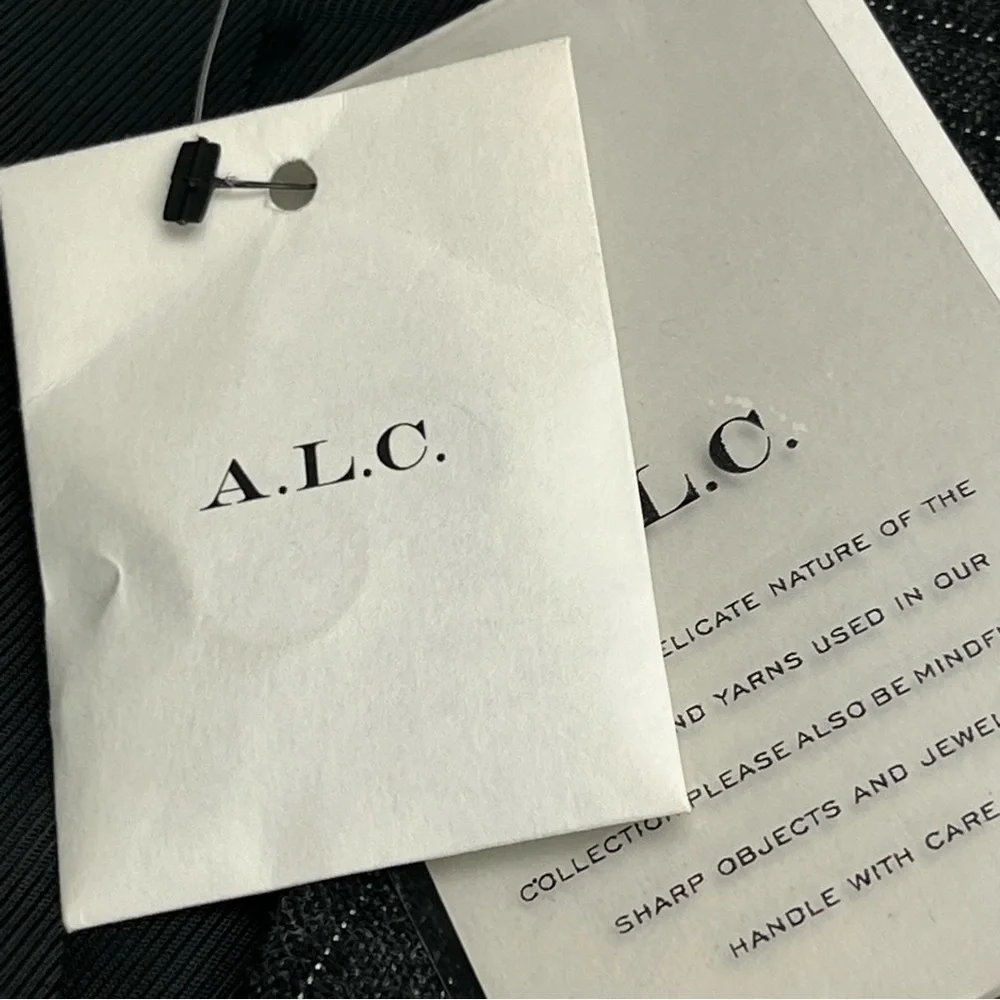 A.L.C.‎ Chadwick Metallic Stripe Double Breasted Blazer Jacket Size 6 90s NEW - Picture 6 of 16